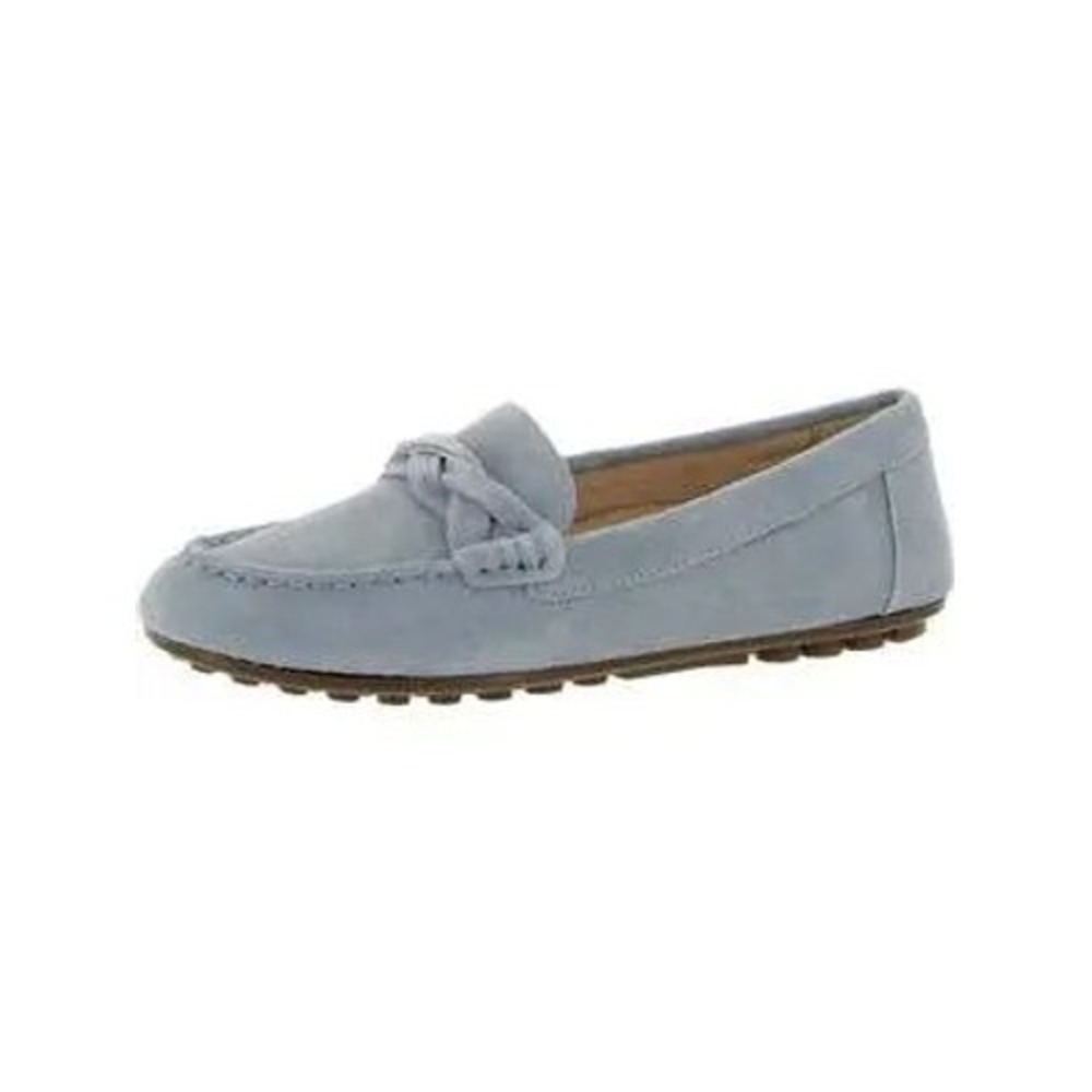 Vionic Montara Suede Driving Loafers Blue Braided Flats TVW5695 Womens 7